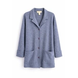 Vintage Jones New York Sport 100% Wool Knit Blazer Blue Hong Kong S